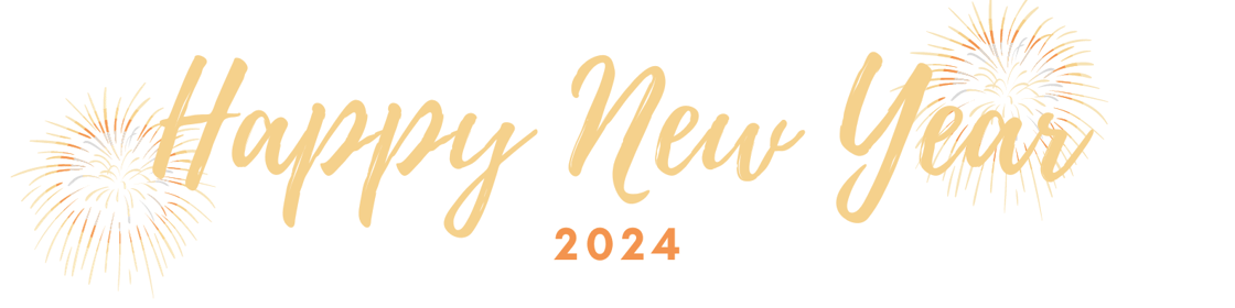 Gold Blue Festive Happy New Year Greeting LinkedIn Banner (1)